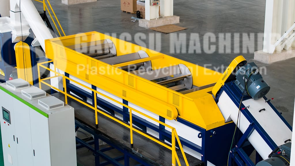 PET recycling washing machinery floating washing tank