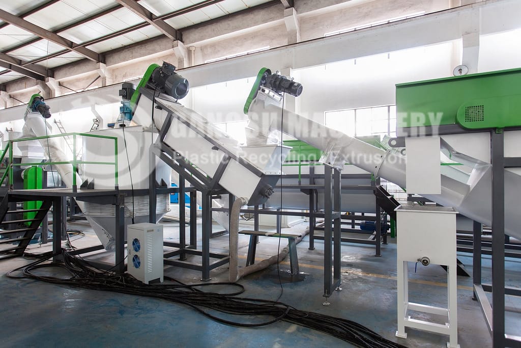 PET bottle hot washing machine - plastic recycling line